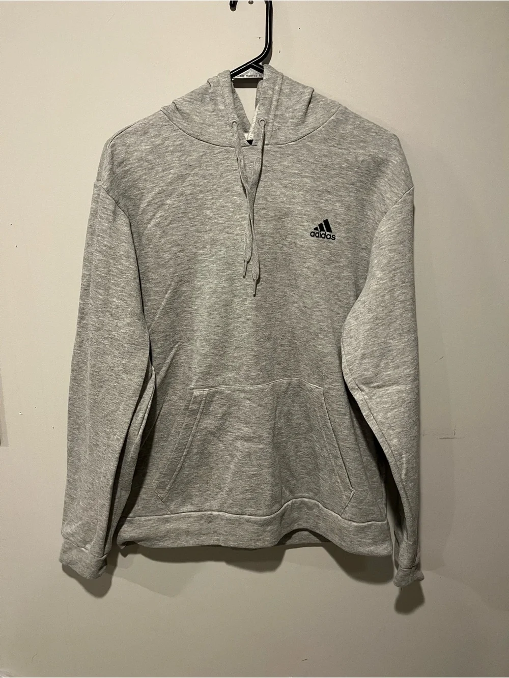 adidas Light Gray Pullover Hoodie